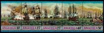 1971 - Anguilla Timbres n&deg; 96/100 - Bataille navale des Indes occidentales