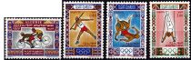 1972 - Algérie n° 545/548 - Sports - JO été - 1972 Munich