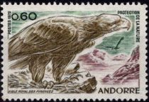 1972 - Andorre Fran&ccedil;ais Timbre n&deg; 219 - Protection de la nature