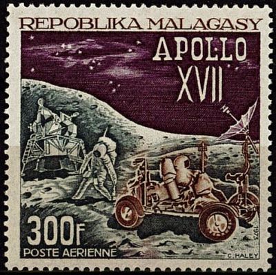 1973 - Madagascar PA n�124 - Espace - Apollo XVII