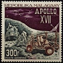 1973 - Madagascar PA n°124 - Espace - Apollo XVII