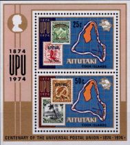 1974 - Aitutaki BF2 - 100e anniversaire de l\'U.P.U.