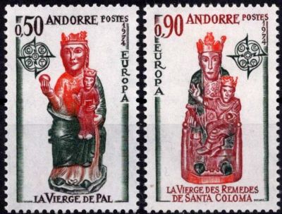 1974 - Andorre Fran�ais Timbres n� 237/238 - Europa