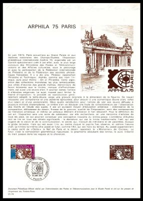 1974 - France Document Philat�lique n� 1783 - Arphila 1975