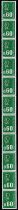 1974 - France roulette n° 65 - Marianne de Béquet - Bande de 11, 60 c.vert (gravé)