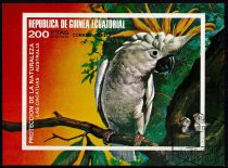 1974 - Guinée équatoriale bloc n° 149 - Oiseaux - Perroquets