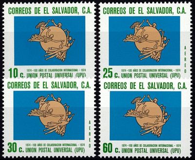 1974 - Salvador 799-800-A327-A328 - Centenaire de l\'U.P.U.