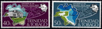 1974 - Trinit� et Tobago 332-333 - Centenaire de l\'U.P.U.