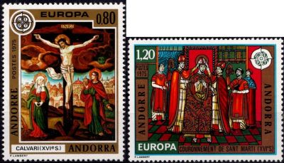 1975 - Andorre Fran�ais Timbres n� 243/244 - Europa