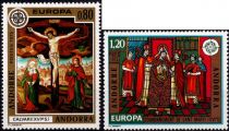 1975 - Andorre Fran&ccedil;ais Timbres n&deg; 243/244 - Europa