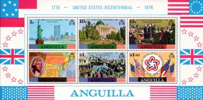 1975 - Anguilla BF9 - Bicentenaire de l\'ind�pendance des Etats-Unis