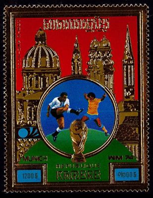 1975 - Cambodge R�publique khm�re 31Y - Coupe du monde de football, Allemagne 1974