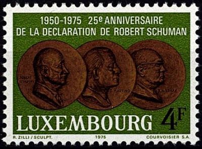 1975 - Luxembourg 859 - 25e anniversaire de la d�claration de Robert Schuman