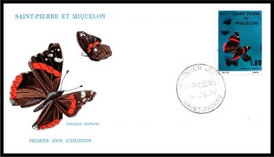1975 - Saint Pierre et Miquelon FDC n� 441/442 - Papillons