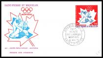 1975 - Saint Pierre et Miquelon FDC PA n&deg; 61 - Ann&eacute;e pr&eacute;olympique - 1976 Montr&eacute;al - Judo