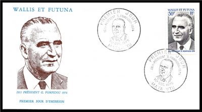 1975 - Wallis et Futuna FDC n� 189 - Pr�sident Georges Pompidou