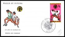 1975 - Wallis et Futuna FDC PA n&deg; 63/66 - Jeux du Pacifique-Sud
