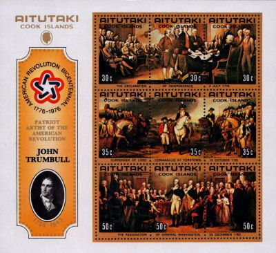 1976 - Aitutaki BF8 - Bicentenaire de l\'ind�pendance des Etats-Unis