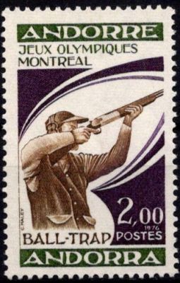 1976 - Andorre Fran�ais Timbre n� 256 - Xxes jeux olympiques de Montr�al