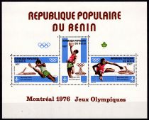 1976 - B&eacute;nin Bloc n&deg; 23 - Jeux Olympique d\'&eacute;t&eacute; - 1976 Montr&eacute;al