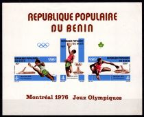 1976 - B&eacute;nin Bloc non dentel&eacute; n&deg; 23 - Jeux Olympique d\'&eacute;t&eacute; - 1976 Montr&eacute;al