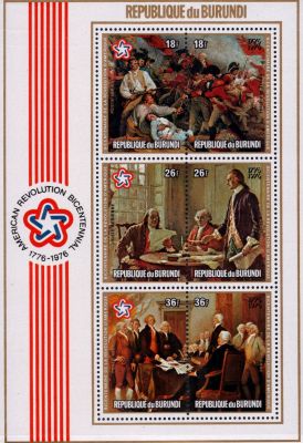 1976 - Burundi BF92 - Bicentenaire de l\'ind�pendance des Etats-Unis