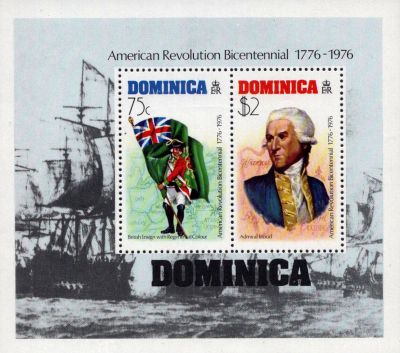 1976 - Dominique BF35 - Bicentenaire de l\'ind�pendance des Etats-Unis