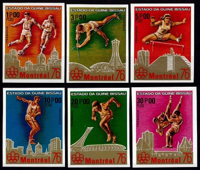1976 - Guin�e Bissau ND37-42 - JO d\'�t�, Montr�al 1976