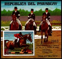 1976 - Paraguay Bloc n&deg; 239 - M&eacute;daill&eacute;s d\'or aux Jeux Olympiques d\'&eacute;t&eacute; - 1976 Montr&eacute;al