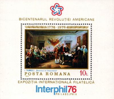 1976 - Roumanie BF124 - Bicentenaire de l\'ind�pendance des Etats-Unis