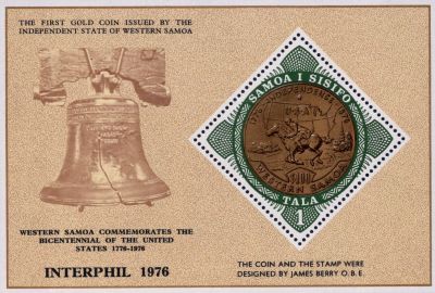 1976 - Samoa BF11 - Bicentenaire de l\'ind�pendance des Etats-Unis et Interphil\'76