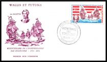 1976 - Wallis et Futuna FDC n&deg; 190/191 - Bicentenaire de l\'ind&eacute;pendance des Etats-Unis