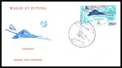 1976 - Wallis et Futuna FDC PA n� 71 - Concorde