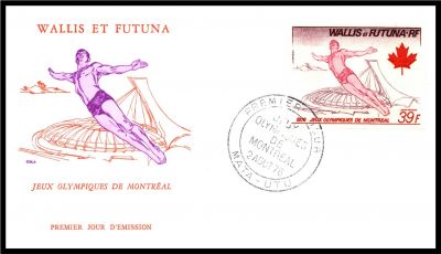 1976 - Wallis et Futuna FDC PA n� 72/73 - Jeux Olympiques d\'�t� - 1976 Montr�al