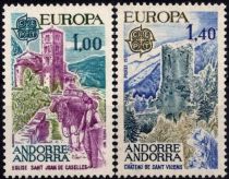 1977 - Andorre Fran&ccedil;ais Timbres n&deg; 261/262 - Europa