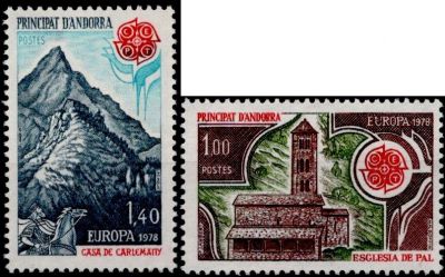 1978 - Andorre Fran�ais Timbres n� 269/270 - Europa