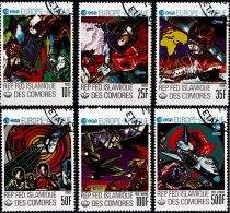 1978 - Comores Timbres n&deg; 249/252 et A&eacute;riens 157/158 - ESA Coop&eacute;ration spatiale Europe-Afrique