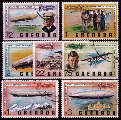 1978 - Grenade n� 777/783 - Transports - Avions et Zeppelin
