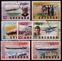 1978 - Grenade n° 777/783 - Transports - Avions et Zeppelin