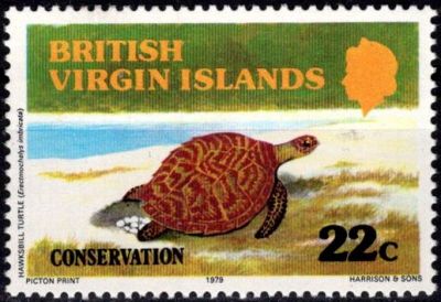 1978 - Iles Vierges britanniques Timbre n� 356 - Tortue