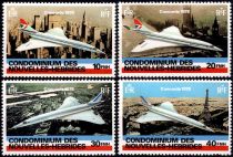 1978 - Nouvelles H&eacute;brides timbres poste-a&eacute;rienne n&deg; 527/530 - Concorde 