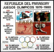 1978 - Paraguay Bloc n° 266 - Jeux Olympiques