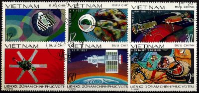 1978 - Vietnam n� 132/137 - Espace - 20� anniversaire de l\'�re spatiale
