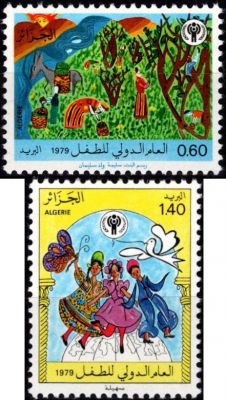 1979 - Alg�rie Timbres n� 703/704 - Ann�e Internationale de l\'Enfant