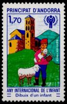 1979 - Andorre Fran&ccedil;ais Timbre n&deg; 279 - Ann&eacute;e internationale de l\'Enfant