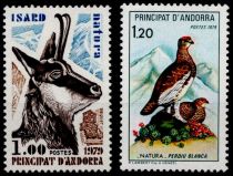 1979 - Andorre Fran&ccedil;ais Timbres n&deg; 274/275 - Protection de la nature