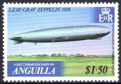 1979 - Anguilla Timbre n� 326 - Graf Zeppelin, 1928 - LZ 127