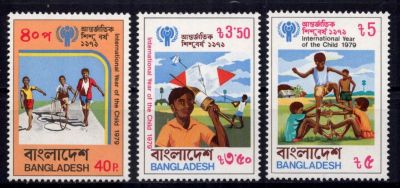 1979 - Bangladesh Timbres n� 135/137 - Ann�e Internationale de l\'Enfant