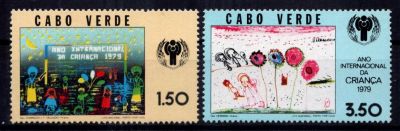 1979 - Cap Vert Timbres n� 403/404 - Ann�e Internationale de l\'Enfant