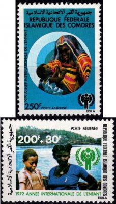 1979 - Comres Timbres Poste A�rienne n� 164/165 - Ann�e Internationale de l\'Enfant